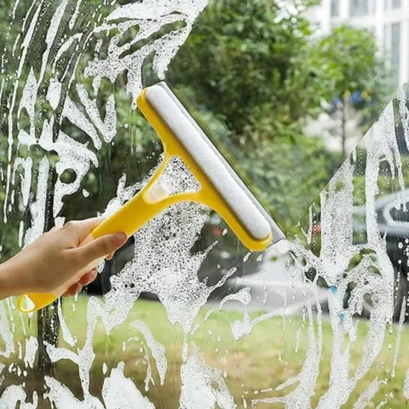 Pulverizador Limpa Vidros com Rodo – Limpador de Vidros 2 em 1 para Casa, Carro e Banheiro