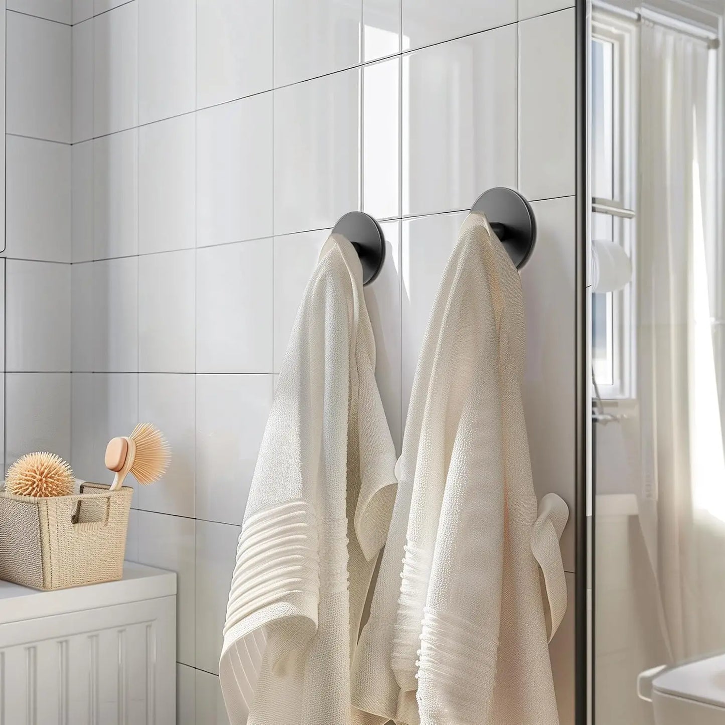 Ganchos Adesivos Multifuncionais – Ganchos de Parede Sem Furo para Cozinha, Banheiro e Quarto