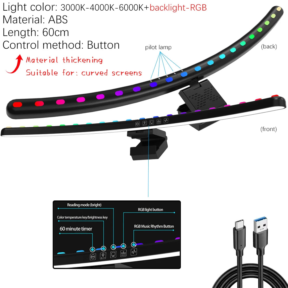 Luminária Decorativa de LED – Luz Noturna Estética para Quarto e Sala de Estar
